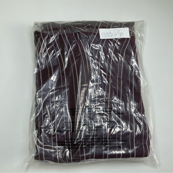 PAPERMOON Womens M Contrasting Stripe Tie Front Jumpsuit Pockets Back Zip - Picture 10 of 10